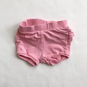 H&M pink ruffle bum shorts EUC 1-3 months